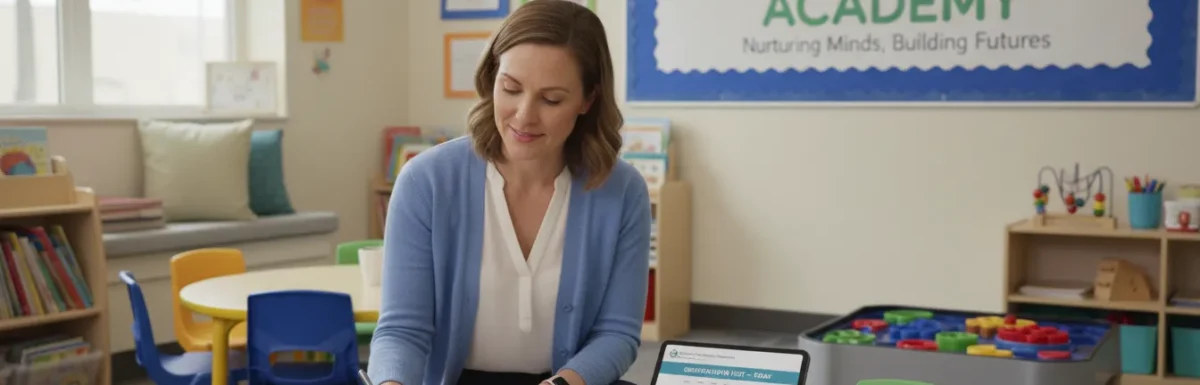 Early childhood educator preparing for a CDA verification visit