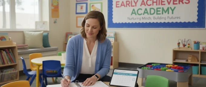 Early childhood educator preparing for a CDA verification visit