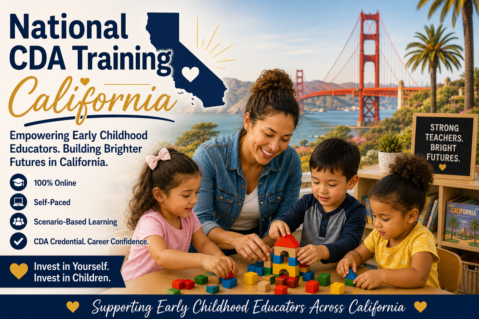 National CDA Training California — online CDA classes for early childhood educators