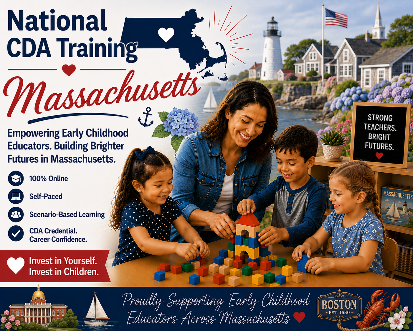 National CDA Training Massachusetts — online CDA classes for early childhood educators