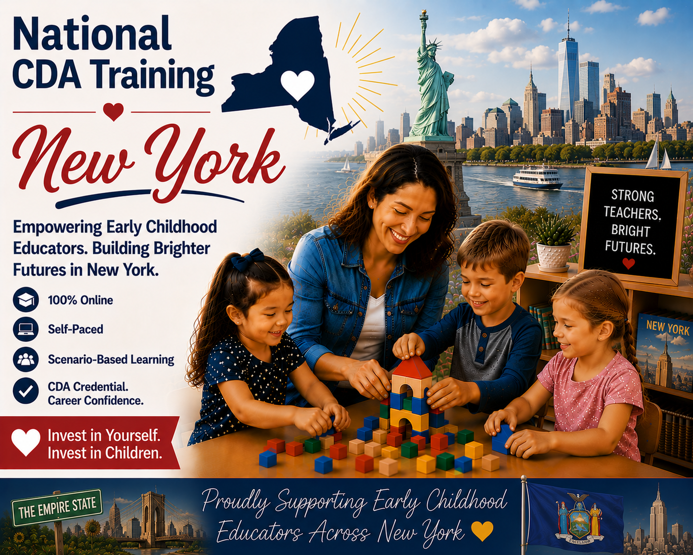 National CDA Training New York — online CDA classes for early childhood educators