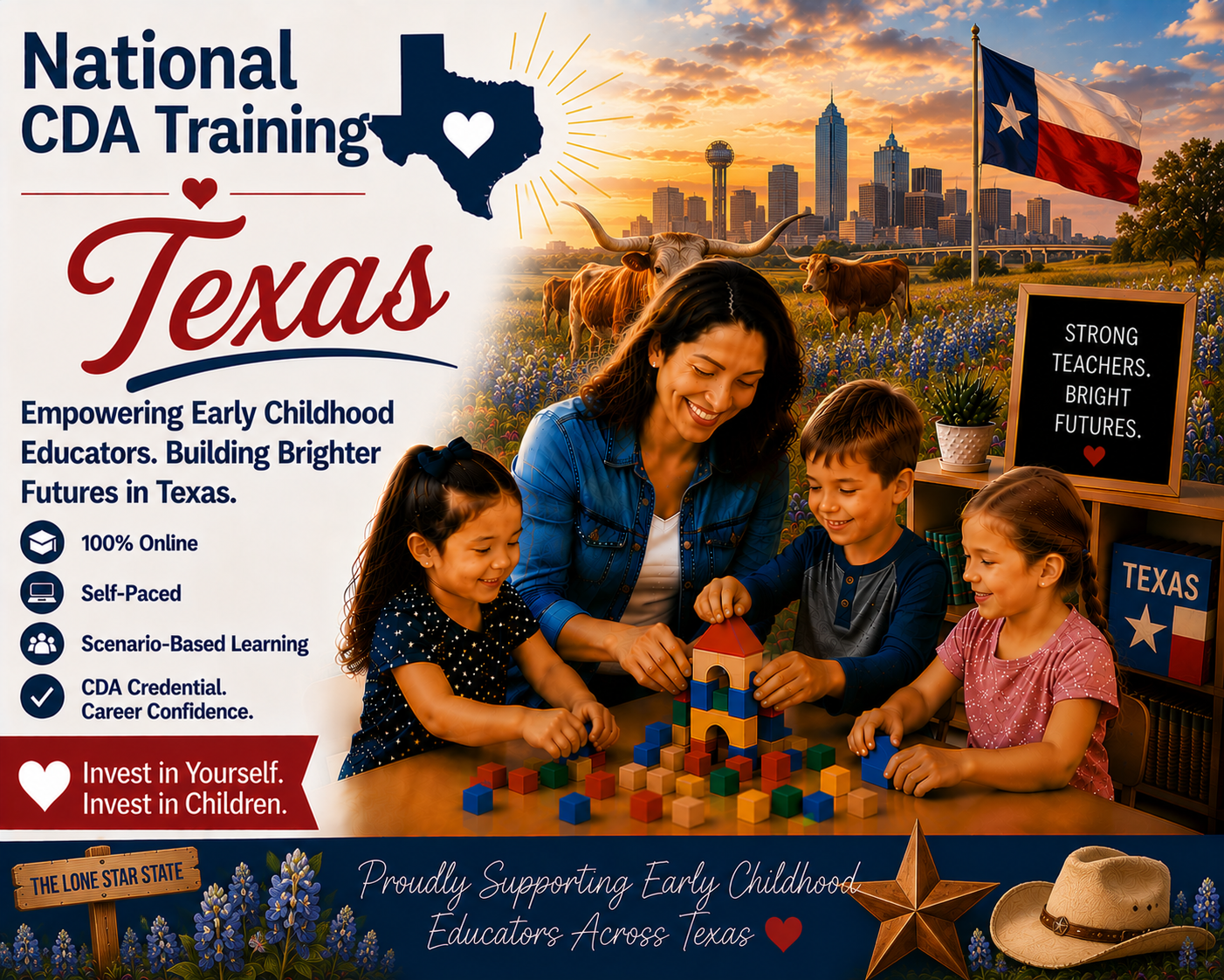 National CDA Training Texas — online CDA classes for early childhood educators