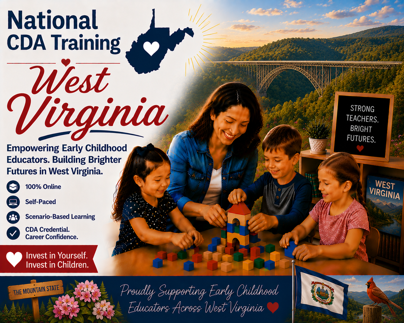 National CDA Training West Virginia — online CDA classes for early childhood educators